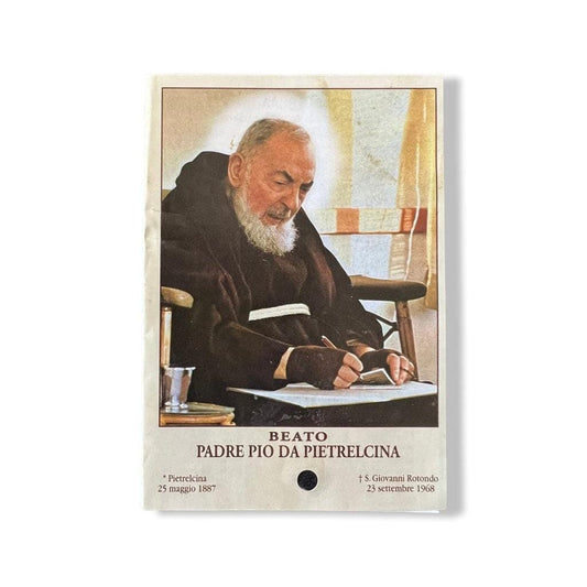Padre Pio Holy Card - St. Pio vintage Prayer Card | Catholically