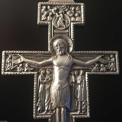 Pectoral St. Damian Crucifix - Blessed by Pope - Very Big 3.5" -Cross | Catholically