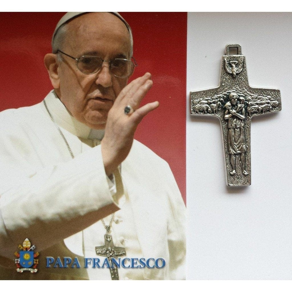 Pope Francis 2" Pectoral Cross - Original Vedele Crucifix - Blessed By Pope | Catholically