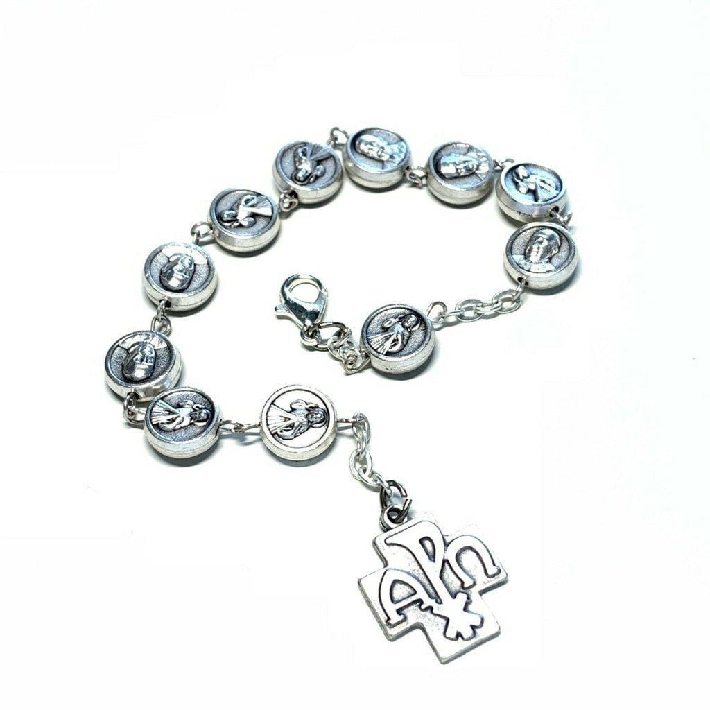 Pope Francis & Divine Mercy Of Jesus Chi Ro  Bracelet Blessed by Pope | Catholically
