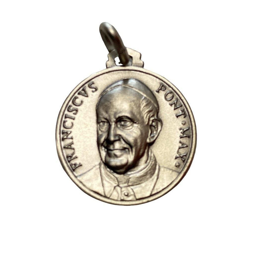 Pope Francis Medal 925 Sterling Silver - Pendant Catholic Charm | Catholically