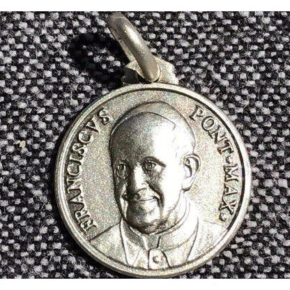 Pope Francis Medal 925 Sterling Silver - Pendant Catholic Charm | Catholically