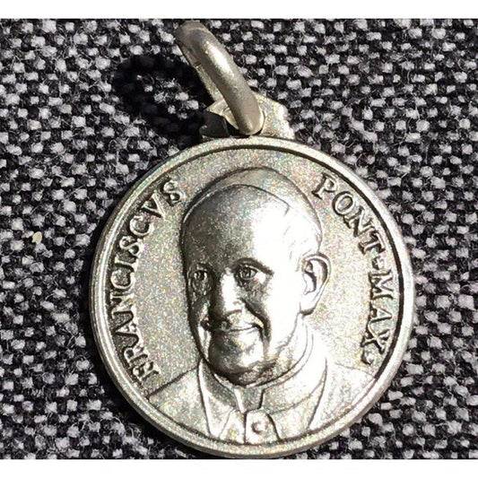 Pope Francis Medal 925 Sterling Silver - Pendant Catholic Charm | Catholically
