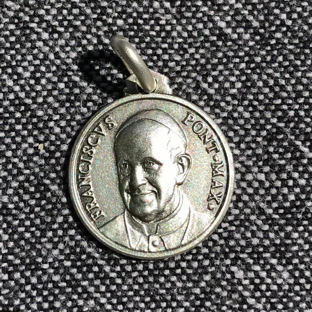 Pope Francis Medal 925 Sterling Silver - Pendant Catholic Charm | Catholically