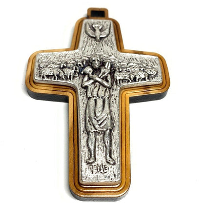 Pope Francis Original Pectoral Cross - Vedele Good Pastor Crucifix | Catholically