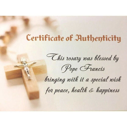 Pope Francis Praying Beads Catholic Crystal Glass Aob Rosary Blessed By Pope | Catholically