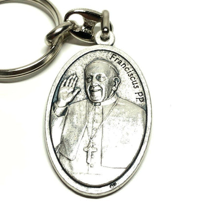 Pope Francis & St. Francis Huge 1.5" Medal - Blessed B Pope Francis -Catholic | Catholically