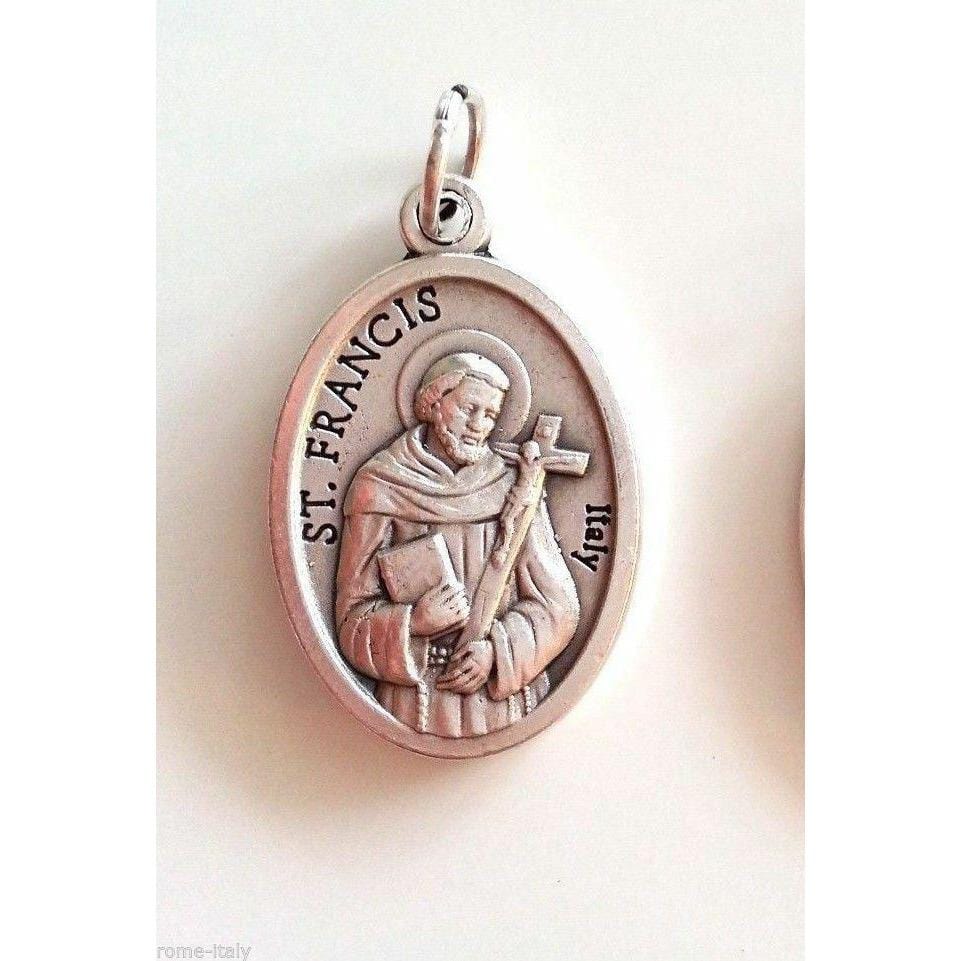 Pope Francis & St. Francis Official Medal - Blessed By Pope -Catholic Pendant | Catholically