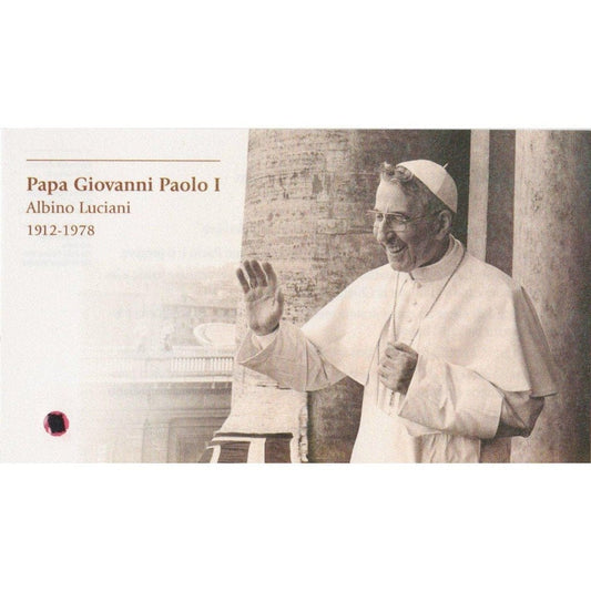 Pope John Paul I - Ultra Rare Holy Card With Ii Class Free Relic -Pope Albino | Catholically