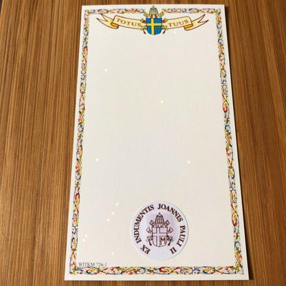 Pope St. John Paul Ii Holy Card w/ second class Relic - Nun Estate | Catholically