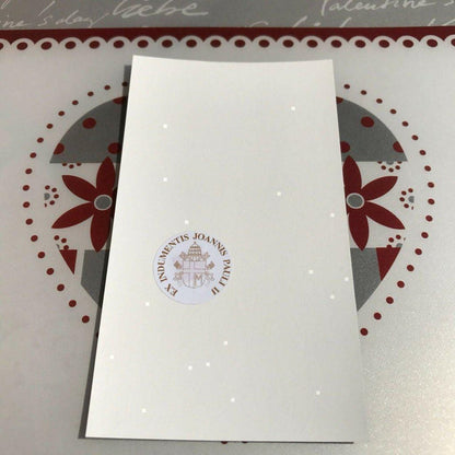 Pope St. John Paul Ii Holy Card W/ Second Class Relic - Nun Estate | Catholically