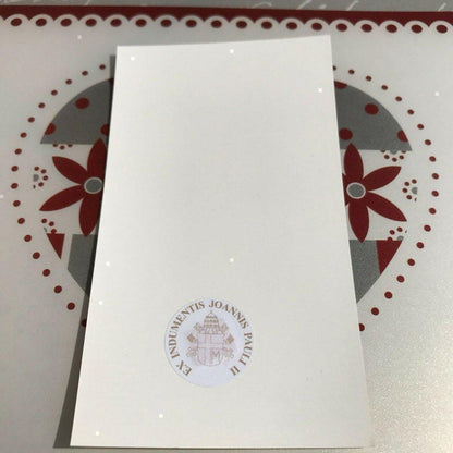 Pope St. John Paul Ii Holy Card W/ Second Class Relic - Nun Estate | Catholically