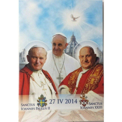 Pope St. John Paul Ii Holy Card W/ Second Class Relic - Nun Estate | Catholically