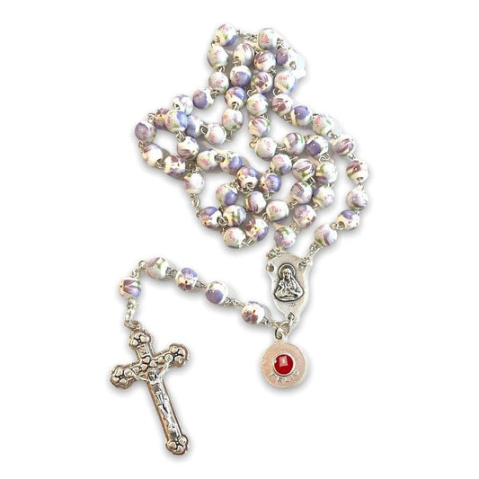 Purple St. JPII Ceramic Rosary - Catholic Prayer Beads - Blessed by Pope | Catholically