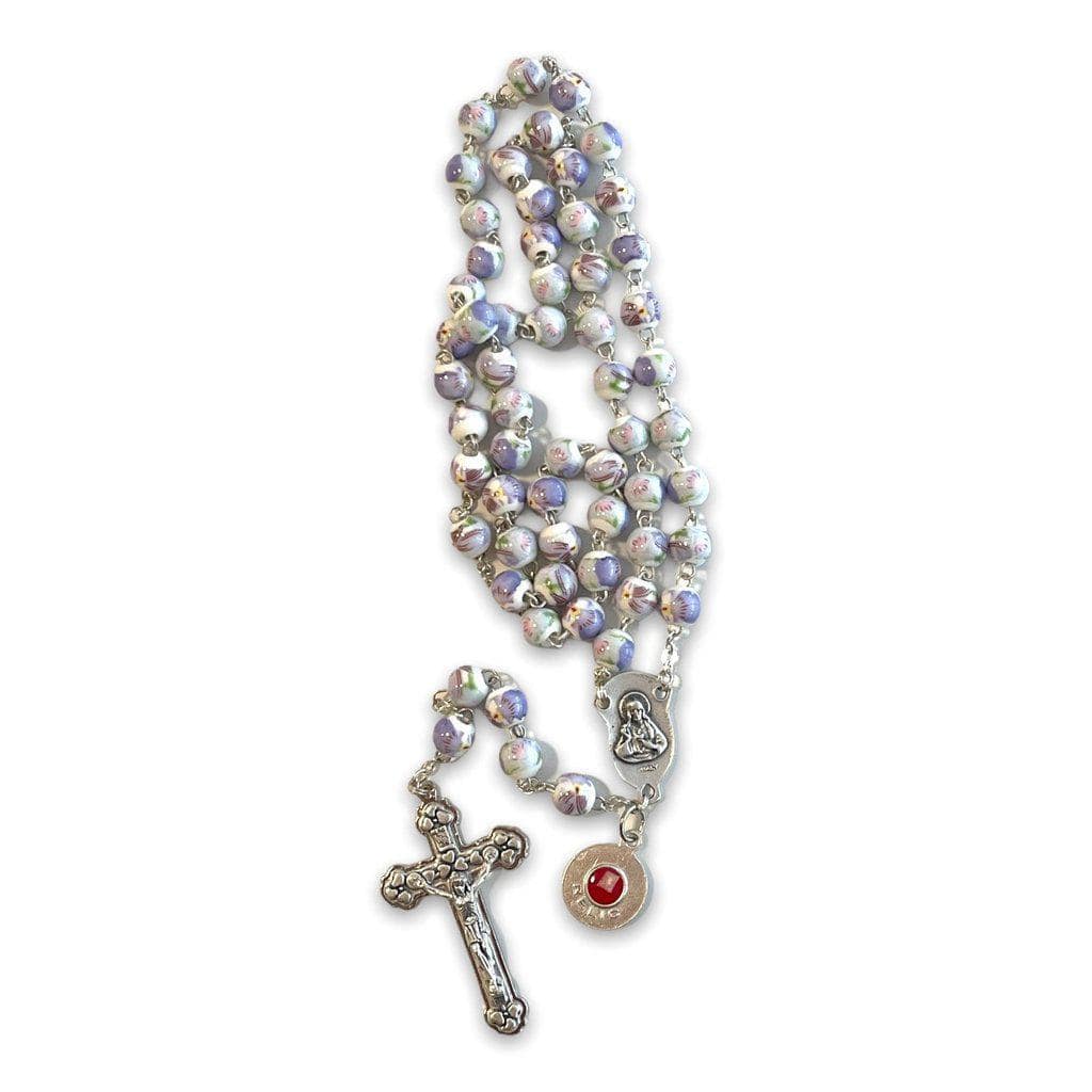 Purple St. JPII Ceramic Rosary - Catholic Prayer Beads - Blessed by Pope | Catholically