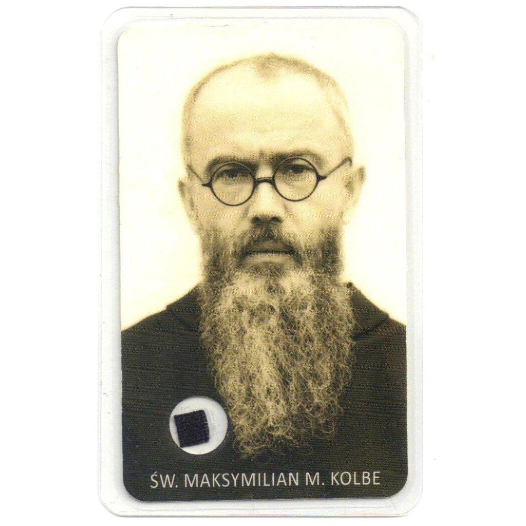 Relic Card | Reliquary St. Maximilian Maria Kolbe Relic - Estate | Catholically