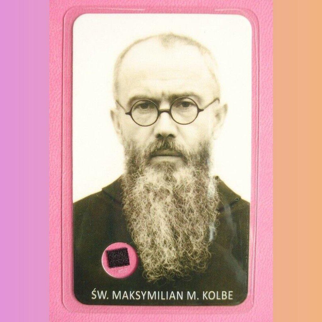 Relic Card | Reliquary St. Maximilian Maria Kolbe Relic - Estate | Catholically