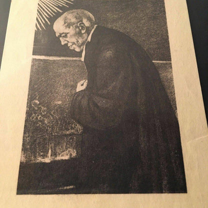 Relic Piece Of Coffin Holy Card- St. Louis Wiaux - Mutien-Marie Of Malonne | Catholically