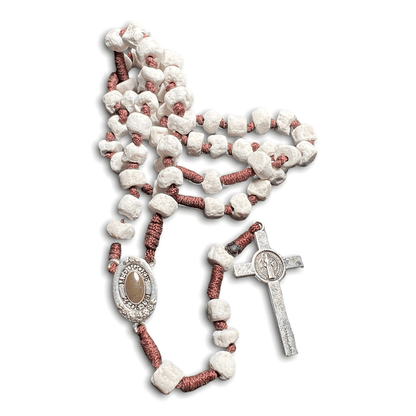 Rock Rosary w/ Relic from the Holy Ground of Medjugorje - Blessed By Pope | Catholically
