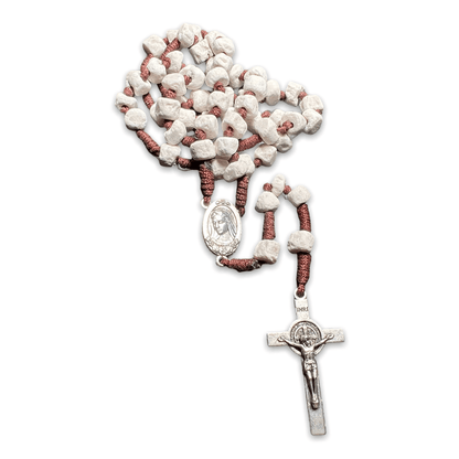 Rock Rosary w/ Relic from the Holy Ground of Medjugorje - Blessed By Pope | Catholically