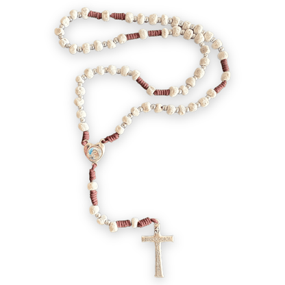Rock Rosary w/ Relic from the Holy Ground of Medjugorje - Blessed By Pope | Catholically