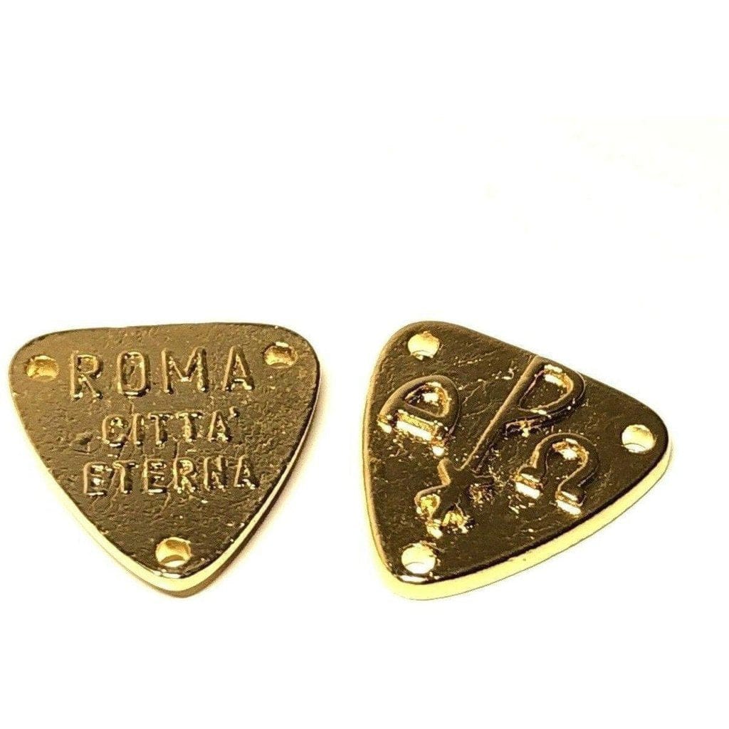 Rosary Center Chi-Rho - Golden Brass Rosary Parts - Catholic | Catholically