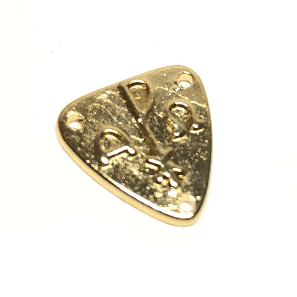 Rosary Center Chi-Rho - Golden Brass Rosary Parts - Catholic | Catholically