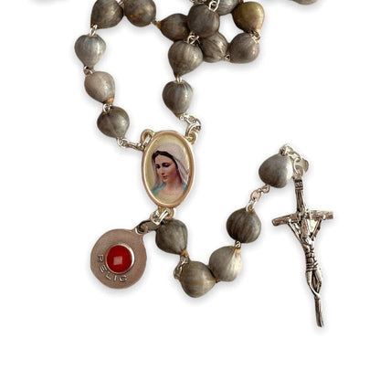 Rosary Job's Tears w/Relic Medal St.John Paul II - Blessed 04-27 Canonization | Catholically