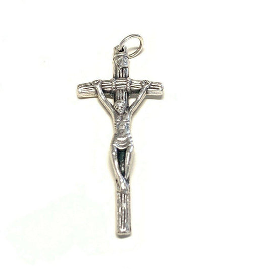 Rosary Parts - Cross - 2x Crucifix  - Blessed by Pope - JPII | Catholically