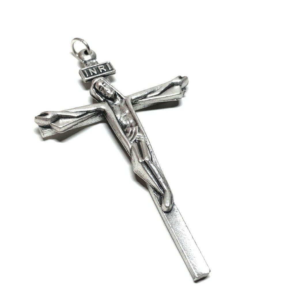 Rosary Parts - Cross Crucifix  - Blessed by Pope | Catholically