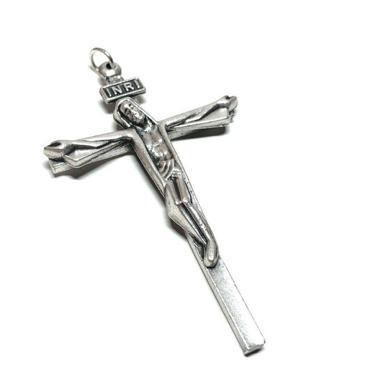 Rosary Parts - Cross Crucifix  - Blessed by Pope | Catholically