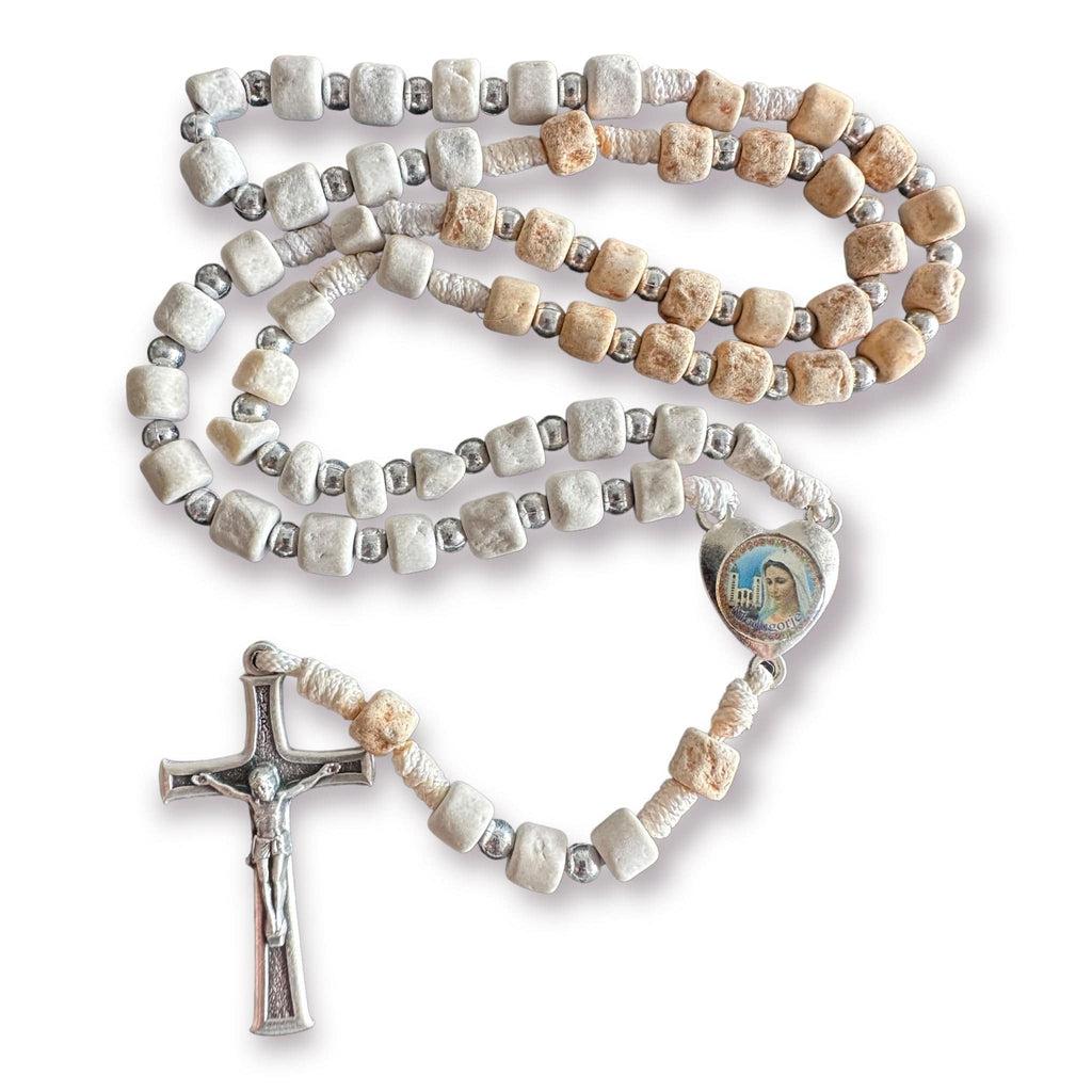 Rosary w/ Relic Rocks from The Holy Ground Of Medjugorje - Blessed By Pope | Catholically