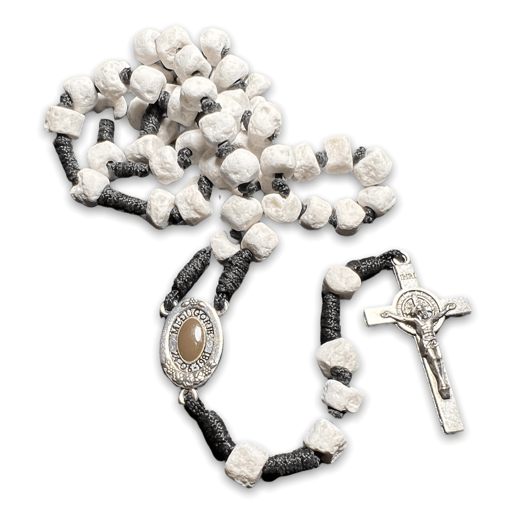Rosary with Relic Rocks from The Holy Ground of Medjugorje - Blessed By Pope | Catholically