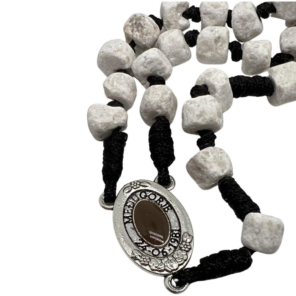 Rosary with Relic Rocks from The Holy Ground of Medjugorje - Blessed By Pope | Catholically