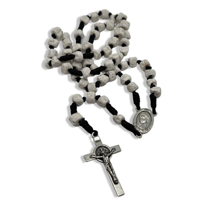 Rosary with Relic Rocks from The Holy Ground of Medjugorje - Blessed By Pope | Catholically