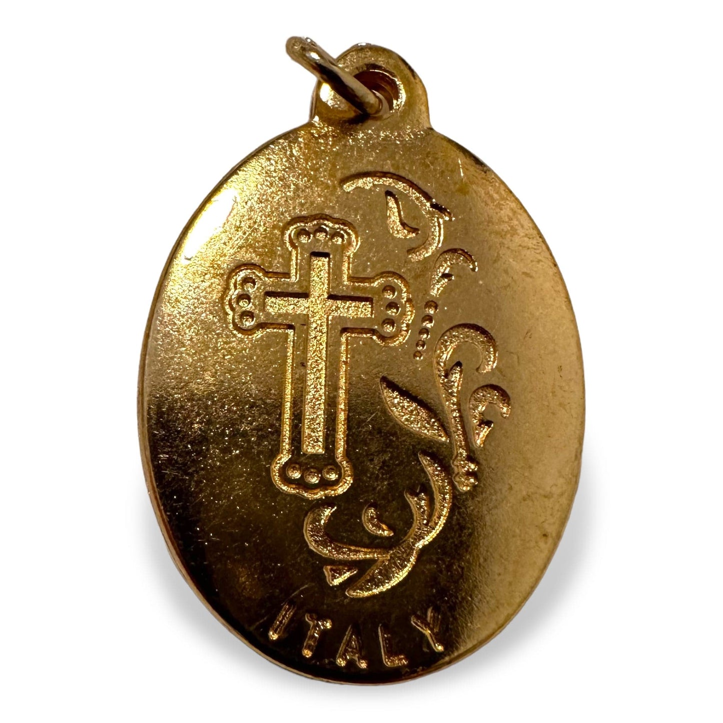 Sacred Heart Medal Pendant with strass - Blessed by Pope | Catholically