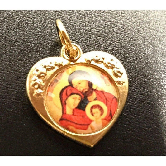 Sacred Holy Family Brass Medal - Lovely Pendant - Charm - Blessed By Pope | Catholically