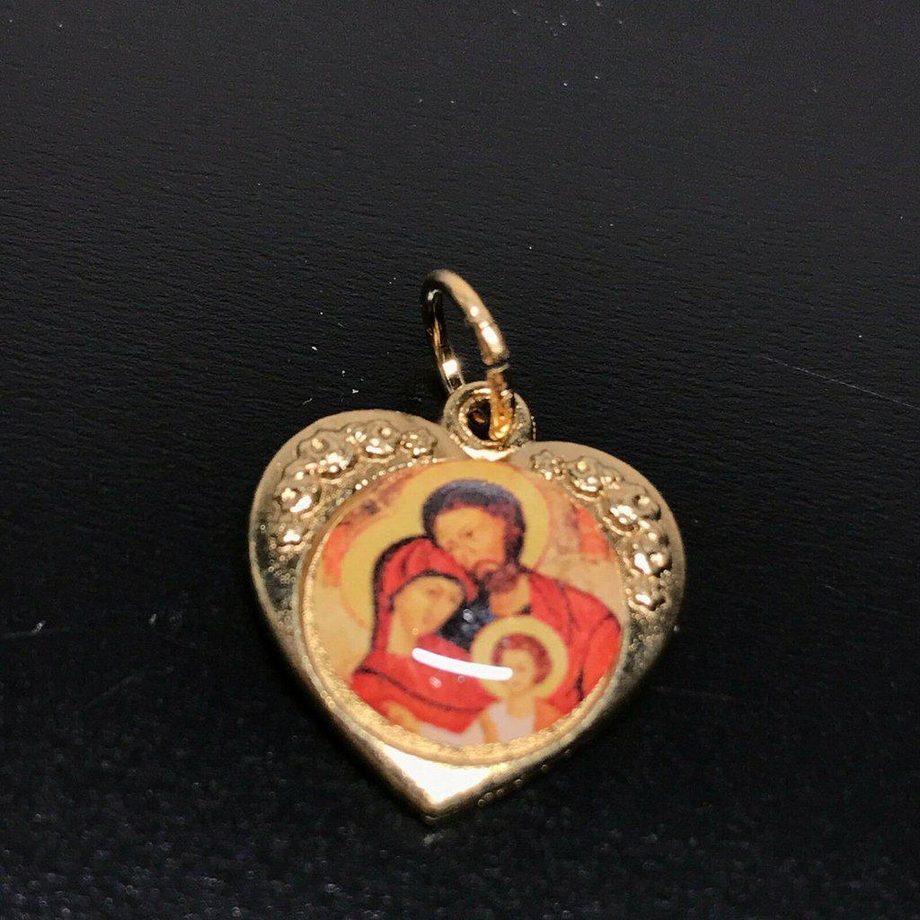 Sacred Holy Family Brass Medal - Lovely Pendant - Charm - Blessed By Pope | Catholically