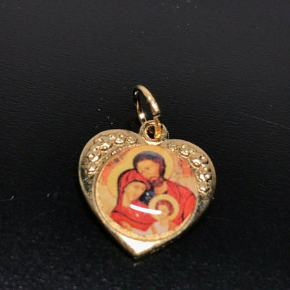 Sacred Holy Family Brass Medal - Lovely Pendant - Charm - Blessed By Pope | Catholically