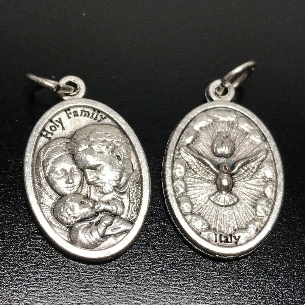 Sacred Holy Family Medal - Pendant - Charm Blessed By Pope - Holy Spirit | Catholically