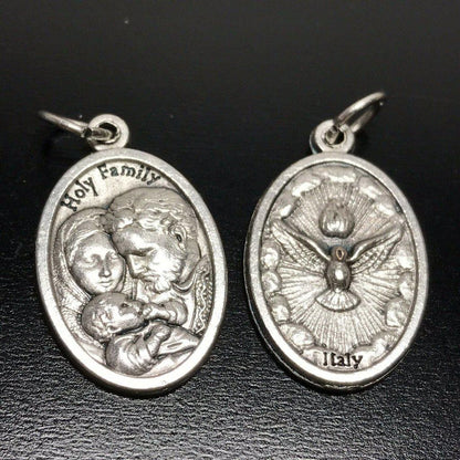 Sacred Holy Family Medal - Pendant - Charm Blessed By Pope - Holy Spirit | Catholically