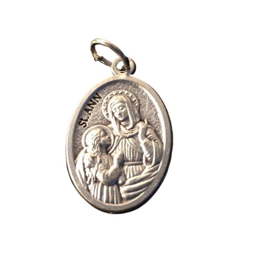 Saint Ann - St. Anne - Pendant Medal Blessed by Pope | Catholically