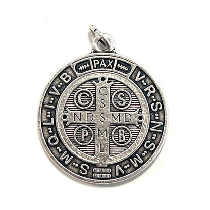 Saint Benedict 1" 1/4 Medal   Catholic Exorcism  Blessed By Pope | Catholically