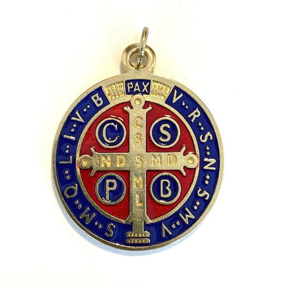 Saint Benedict 1" 3/4 Medal - Exorcism - Medalla De San Benito Blessed By Pope | Catholically