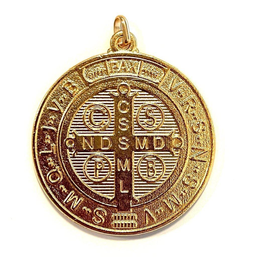 Saint Benedict 2" Medal Exorcism Medalla De San Benito Blessed By Pope | Catholically