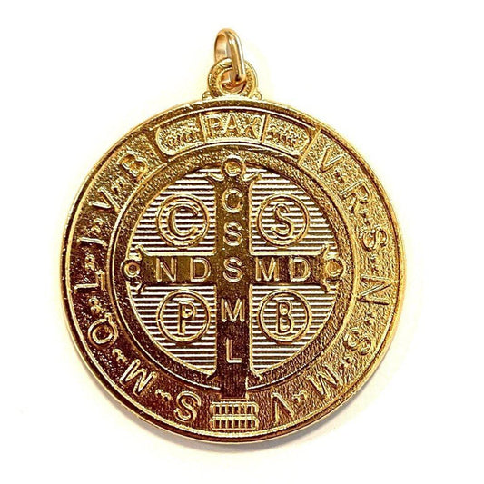 Saint Benedict 2" Medal Exorcism Medalla De San Benito Blessed By Pope | Catholically