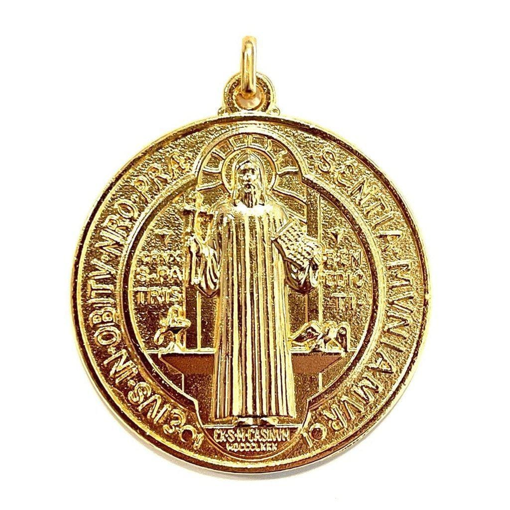 Saint Benedict 2" Medal Exorcism Medalla De San Benito Blessed By Pope | Catholically