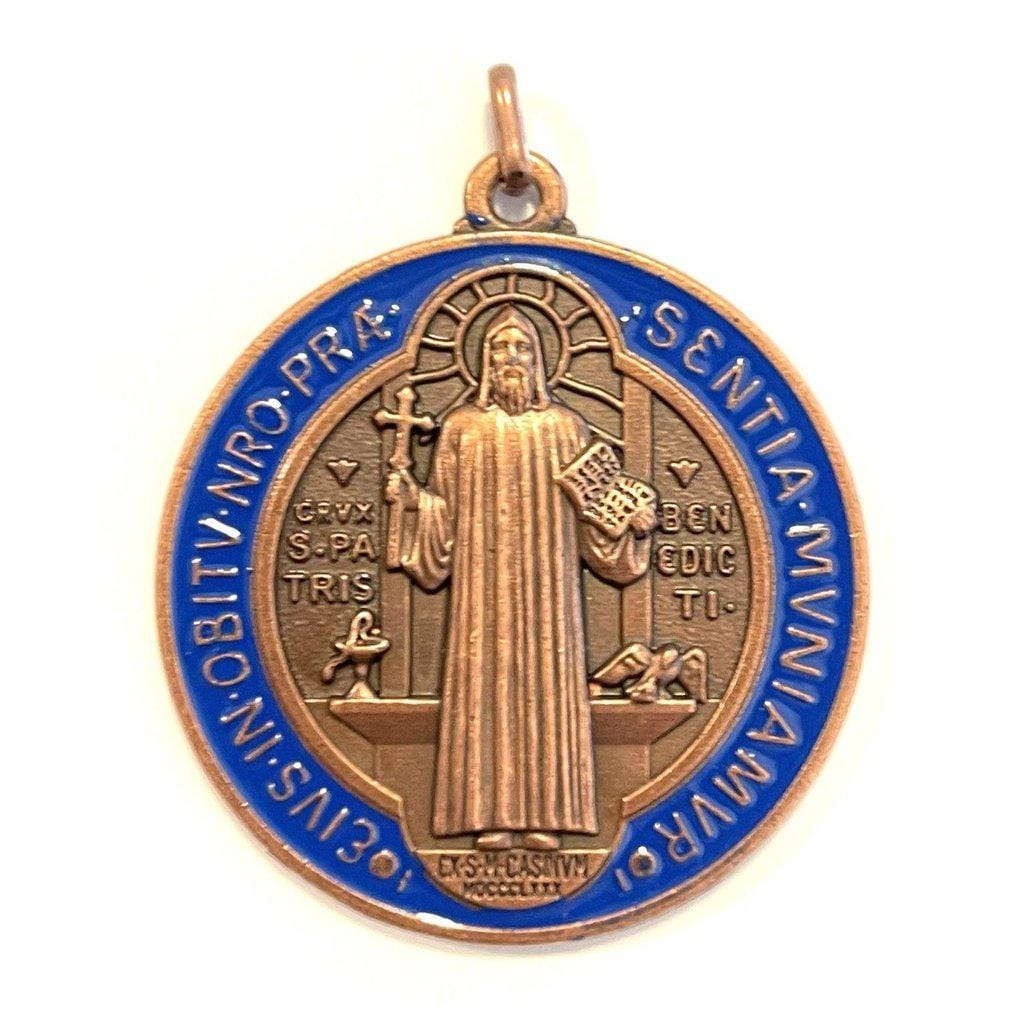 Saint Benedict 2" Medal   Exorcism   Medalla De San Benito Blessed By Pope | Catholically