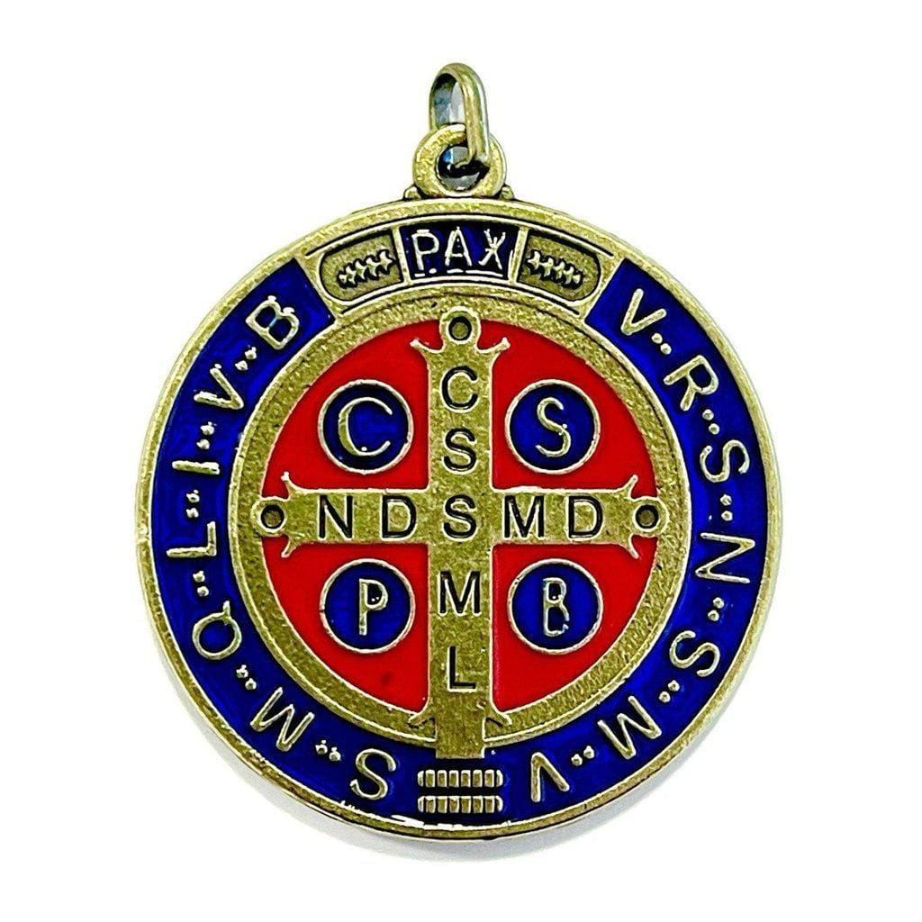 Saint Benedict 2" Medal - Exorcism - Medalla De San Benito Blessed By Pope | Catholically