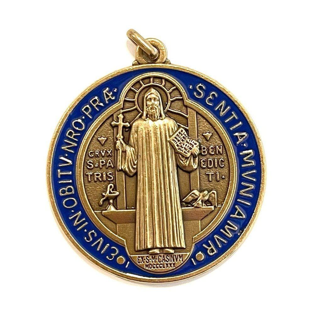 Saint Benedict 2" Medal - Exorcism - Medalla De San Benito Blessed By Pope | Catholically